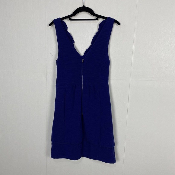 Anthropologie Maeve NWT Blue Ottoman Cocktail Dress Size Petite Small. - Picture 5 of 15